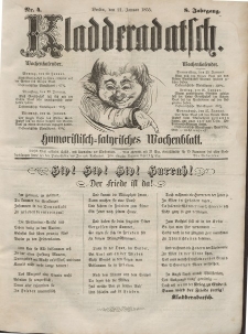 Kladderadatsch, 8. Jahrgang, 21. Januar 1855, Nr. 4