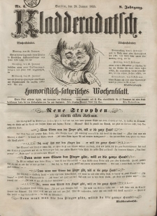 Kladderadatsch, 8. Jahrgang, 28. Januar 1855, Nr. 5