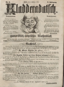 Kladderadatsch, 8. Jahrgang, 4. Februar 1855, Nr. 6