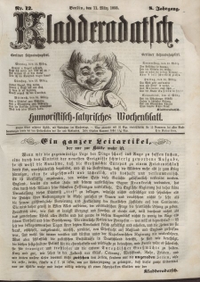 Kladderadatsch, 8. Jahrgang, 11. März 1855, Nr. 12