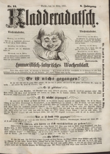 Kladderadatsch, 8. Jahrgang, 18. März 1855, Nr. 13