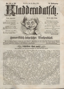 Kladderadatsch, 8. Jahrgang, 25. März 1855, Nr. 14/15