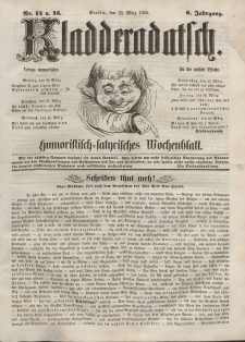 Kladderadatsch, 8. Jahrgang, 25. März 1855, Nr. 14/15