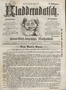 Kladderadatsch, 8. Jahrgang, 29. April 1855, Nr. 20