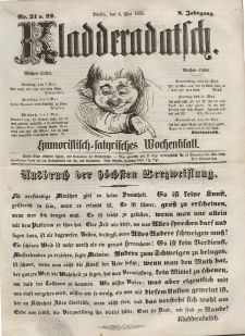 Kladderadatsch, 8. Jahrgang, 6. Mai 1855, Nr. 21/22