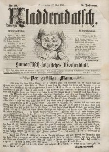 Kladderadatsch, 8. Jahrgang, 27. Mai 1855, Nr. 25