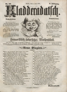 Kladderadatsch, 8. Jahrgang, 3. Juni 1855, Nr. 26