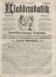 Kladderadatsch, 8. Jahrgang, 24. Juni 1855, Nr. 29/30