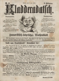 Kladderadatsch, 8. Jahrgang, 1. Juli 1855, Nr. 31