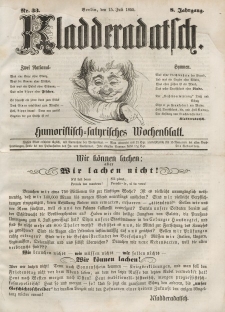 Kladderadatsch, 8. Jahrgang, 15. Juli 1855, Nr. 33