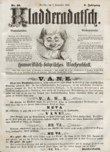 Kladderadatsch, 8. Jahrgang, 2. September 1855, Nr. 40