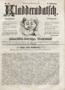 Kladderadatsch, 8. Jahrgang, 9. September 1855, Nr. 41