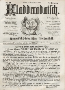 Kladderadatsch, 8. Jahrgang, 16. September 1855, Nr. 42