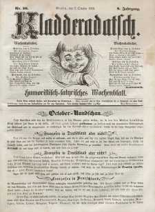Kladderadatsch, 8. Jahrgang, 7. Oktober 1855, Nr. 46