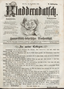 Kladderadatsch, 8. Jahrgang, 28. Oktober 1855, Nr. 49