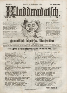 Kladderadatsch, 8. Jahrgang, 25. November 1855, Nr. 54