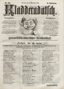 Kladderadatsch, 8. Jahrgang, 9. Dezember 1855, Nr. 56