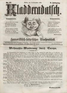 Kladderadatsch, 8. Jahrgang, 16. Dezember 1855, Nr. 57