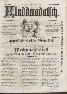 Kladderadatsch, 8. Jahrgang, 23. Dezember 1855, Nr. 58