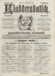 Kladderadatsch, 8. Jahrgang, 30. Dezember 1855, Nr. 59/60