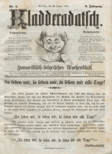 Kladderadatsch, 9. Jahrgang, 20. Januar 1856, Nr. 3