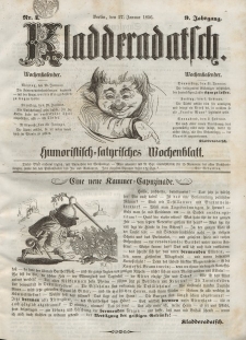 Kladderadatsch, 9. Jahrgang, 27. Januar 1856, Nr. 4