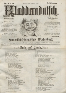 Kladderadatsch, 9. Jahrgang, 2. März 1856, Nr. 9/10