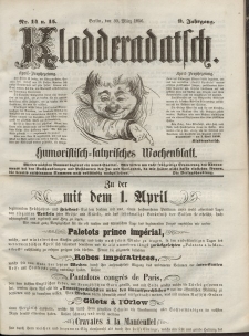 Kladderadatsch, 9. Jahrgang, 30. März 1856, Nr. 14/15