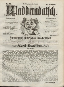 Kladderadatsch, 9. Jahrgang, 6. April 1856, Nr. 16