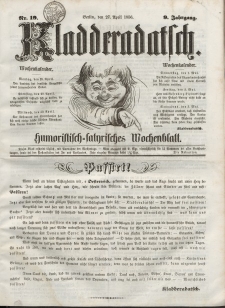 Kladderadatsch, 9. Jahrgang, 27. April 1856, Nr. 19