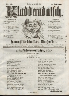 Kladderadatsch, 9. Jahrgang, 4. Mai 1856, Nr. 20
