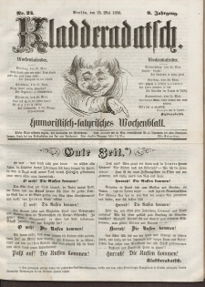 Kladderadatsch, 9. Jahrgang, 25. Mai 1856, Nr. 24