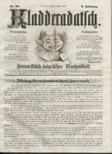 Kladderadatsch, 9. Jahrgang, 8. Juni 1856, Nr. 26