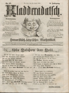 Kladderadatsch, 9. Jahrgang, 15. Juni 1856, Nr. 27