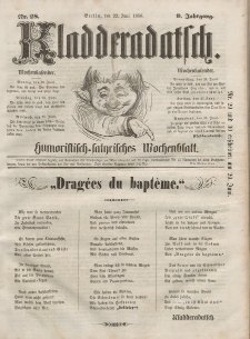 Kladderadatsch, 9. Jahrgang, 22. Juni 1856, Nr. 28