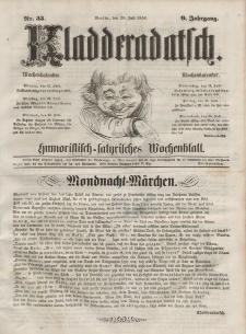 Kladderadatsch, 9. Jahrgang, 20. Juli 1856, Nr. 33