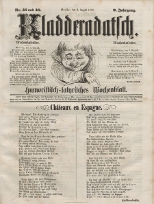 Kladderadatsch, 9. Jahrgang, 3. August 1856, Nr. 35/36