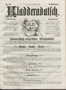 Kladderadatsch, 9. Jahrgang, 14. September 1856, Nr. 42