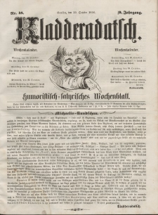 Kladderadatsch, 9. Jahrgang, 19. Oktober 1856, Nr. 48