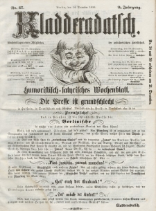 Kladderadatsch, 9. Jahrgang, 14. Dezember 1856, Nr. 57
