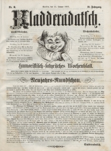 Kladderadatsch, 10. Jahrgang, 11. Januar 1857, Nr. 2