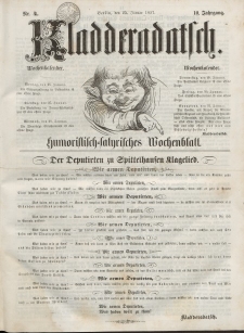 Kladderadatsch, 10. Jahrgang, 25. Januar 1857, Nr. 4