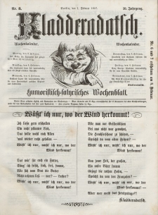 Kladderadatsch, 10. Jahrgang, 1. Februar 1857, Nr. 5