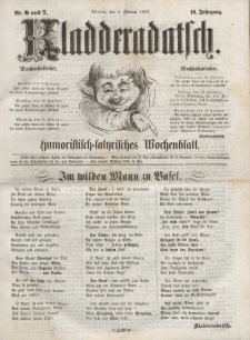 Kladderadatsch, 10. Jahrgang, 8. Februar 1857, Nr. 6/7