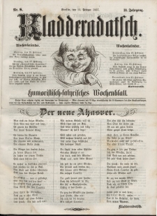 Kladderadatsch, 10. Jahrgang, 15. Februar 1857, Nr. 8