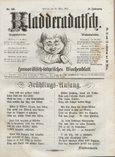 Kladderadatsch, 10. Jahrgang, 22. März 1857, Nr. 13