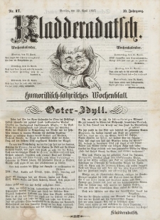 Kladderadatsch, 10. Jahrgang, 12. April 1857, Nr. 17