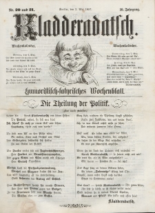 Kladderadatsch, 10. Jahrgang, 3. Mai 1857, Nr. 20/21