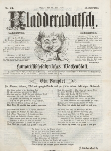 Kladderadatsch, 10. Jahrgang, 24. Mai 1857, Nr. 24