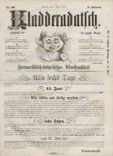 Kladderadatsch, 10. Jahrgang, 7. Juni 1857, Nr. 26